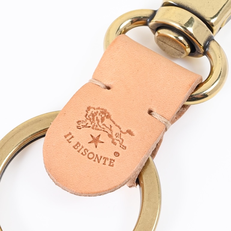 イルビゾンテ IL BISONTE キーリング キーホルダー NATURAL ナチュラル