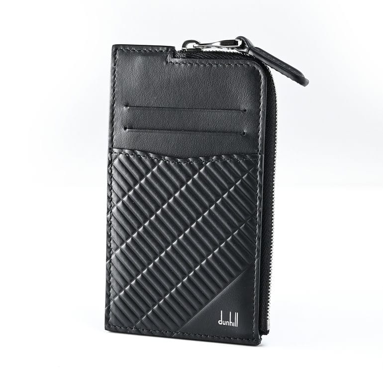 ダンヒル dunhill スマートウォレット カードケース メンズ コインケース フラグメントケース コントゥア ブラック 24R210ZPX001 英国<br>【スペシャルラッピング660円(別売り)】