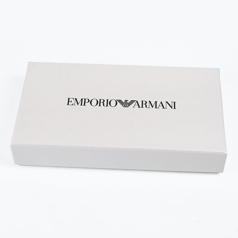 現行 EMPORIO ARMANI イーグル ロゴ ラウンドジップ ウォレット エンポリオ アルマーニ EMPORIO ARMANI 長財布 ラウンド