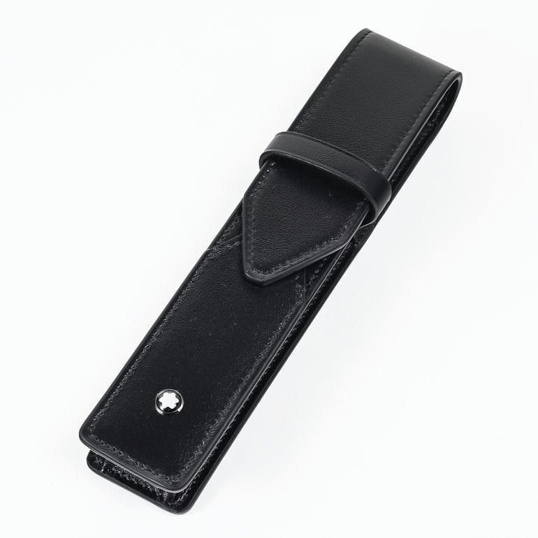 モンブラン MONTBLANC ペンケース マイスターシュテュック 1本差し エンベロープ ペンポーチ ブラック レザー 198334 高級 筆記具<br>【スペシャルラッピング660円(別売り)】
