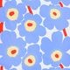 ホワイト×ライトブルー×オレンジ