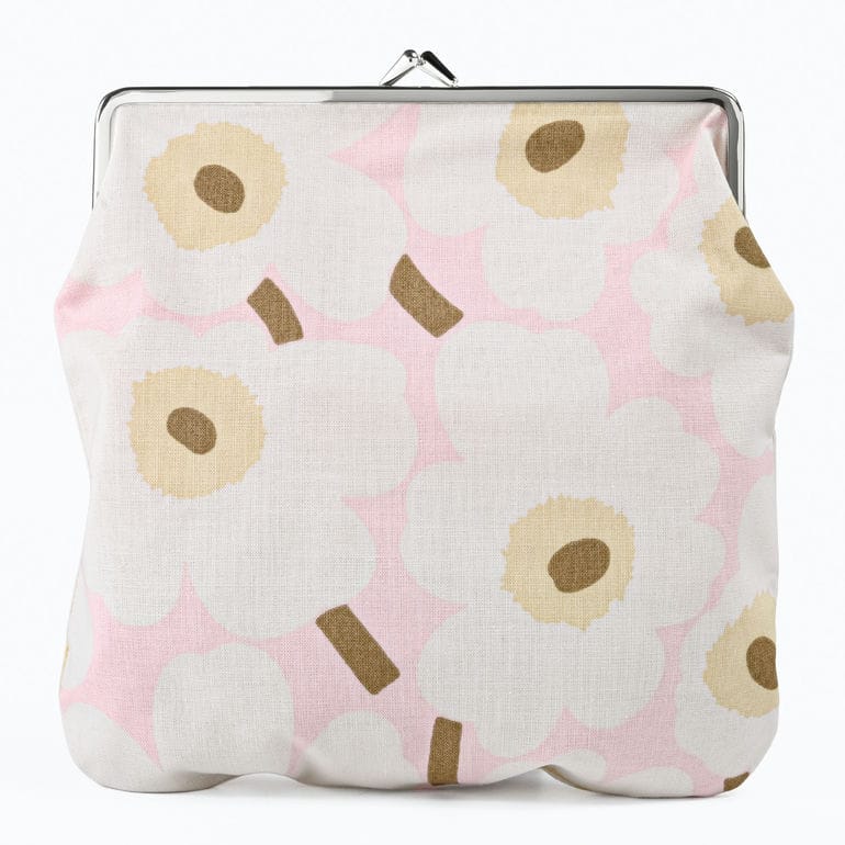 マリメッコ marimekko 小物入れ ポーチ コスメポーチ 化粧ポーチ ペンケース がま口 ミニ ウニッコ イソ ピンク オフホワイト サンド 75336 075336 315 北欧雑貨 北欧デザイン ネコポス限定【スペシャルラッピング660円(別売り)】