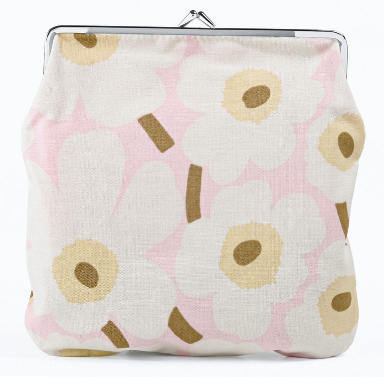 マリメッコ marimekko 小物入れ ポーチ コスメポーチ 化粧ポーチ ペンケース がま口 ミニ ウニッコ イソ ピンク オフホワイト サンド 75336 075336 315 北欧雑貨 北欧デザイン ネコポス限定【スペシャルラッピング660円(別売り)】