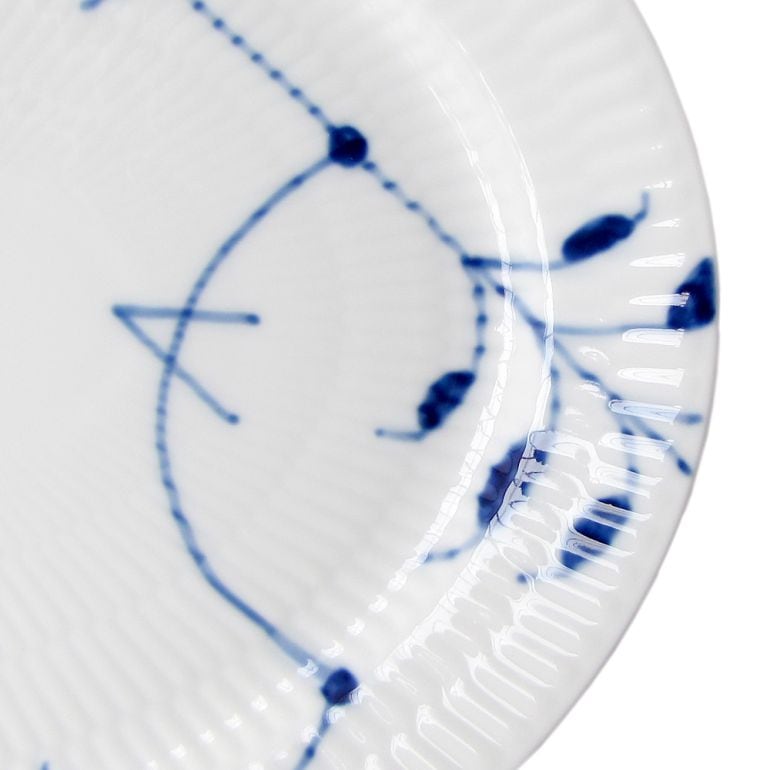 2枚セットブルーフルーテッド メガ オーバルディッシュ 28cm