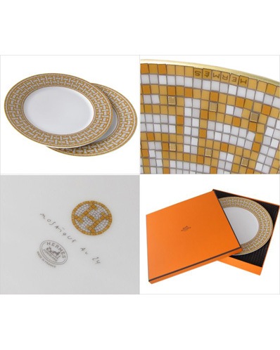 エルメスHERMESモザイク24 アメリカンディナー プレート