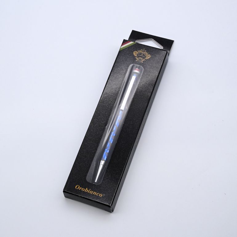 名入れ無料 純正ラッピング無料 オロビアンコ ボールペン オログラム ブルー 1953452 BP 名入れギフト ボールペン 文房具【スペシャルラッピング660円(別売り)】
