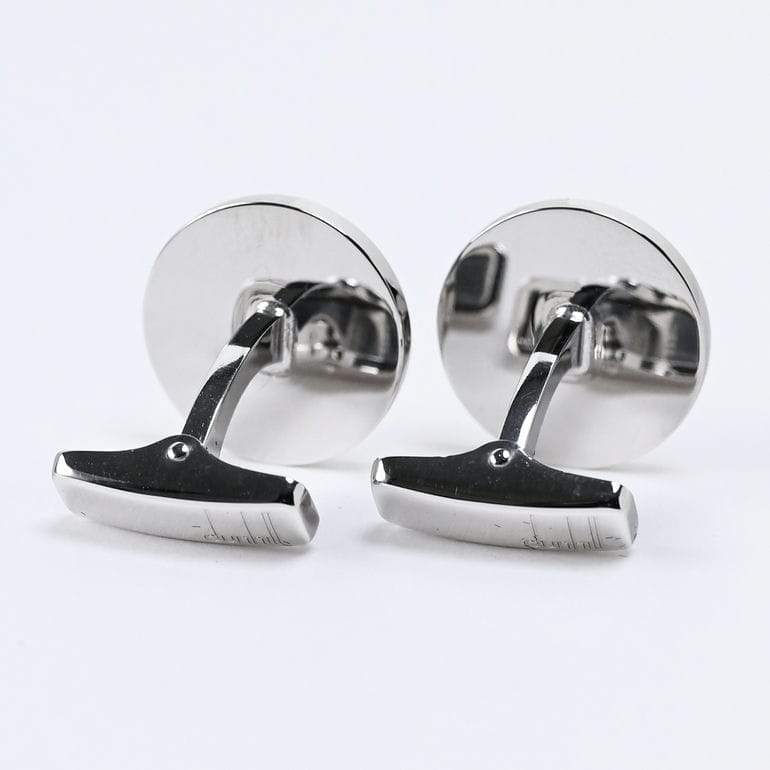 ダンヒル dunhill カフス カフリンクス カフスボタン メンズ シルバー×グリーン 23FUS8202310 英国 名入れ可有料<br>【スペシャルラッピング660円(別売り)】