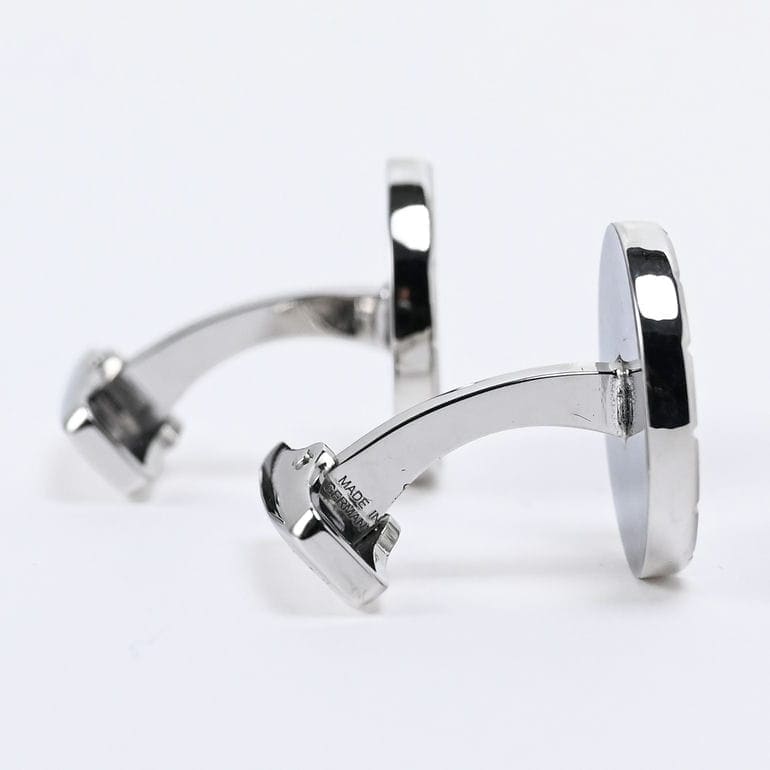 ダンヒル dunhill カフス カフリンクス カフスボタン メンズ シルバー×グリーン 23FUS8202310 英国 名入れ可有料<br>【スペシャルラッピング660円(別売り)】