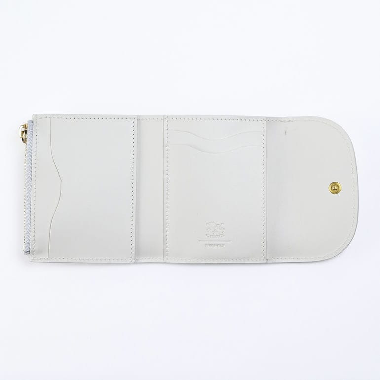 イルビゾンテ IL BISONTE 三つ折り財布 小銭入れ付 Maggio メンズ レディース ホワイト SSW016PV0041WH194B レザー ウォレット 箔押し名入れ可有料【スペシャルラッピング660円(別売り)】