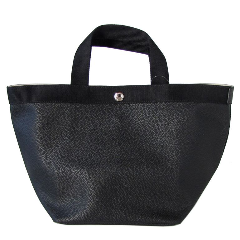 エルベシャプリエ トートバッグ レディース 舟形 M リュクス コーテッドキャンバス ノワール 707GP 09