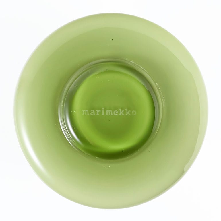 マリメッコ marimekko ベース 花瓶 FLOWER グラスベース オリーブオパール 67644 067644 601 北欧デザイン オブジェ インテリア<br>【スペシャルラッピング660円(別売り)】