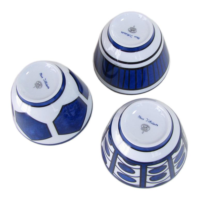 HERMES エルメス ブルーダイユール ラージボウル 10.5cm 3個セット