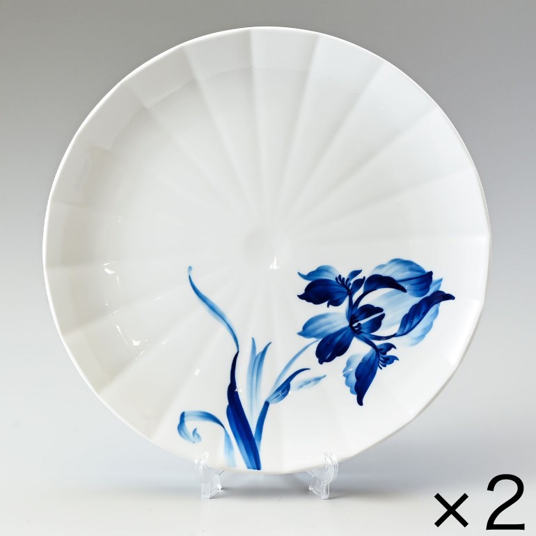 2個セット ロイヤルコペンハーゲン ブロムスト プレート アイリス 27cm 1025321（2902627） 北欧食器 洋食器 ROYAL COPENHAGEN【スペシャルラッピング660円(別売り)】
