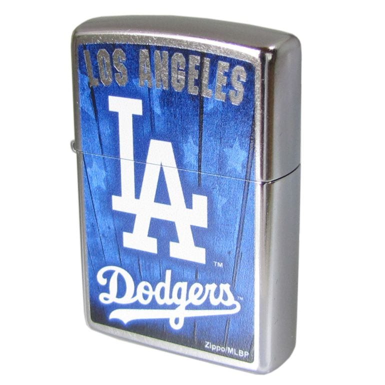 ZIPPO ジッポー ライター MLB LOSANGELES DODGERS ブルー シルバー 29793 名入れ可有料