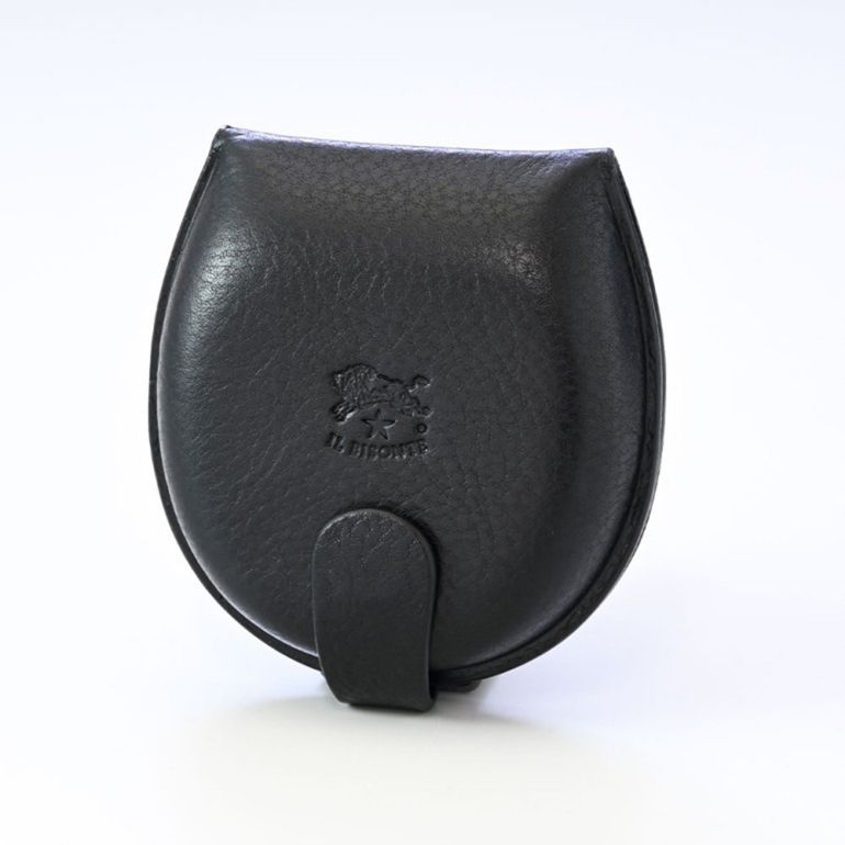 イルビゾンテ IL BISONTE コインケース 小銭入れ 馬蹄形 バケッタレザー ネロ ブラック SCP013PV0005BK170N(C0543P 153N) 箔押し名入れ可有料【スペシャルラッピング660円(別売り)】