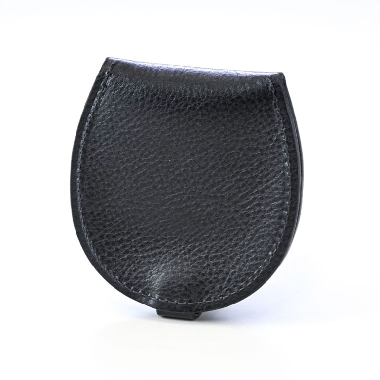 イルビゾンテ IL BISONTE コインケース 小銭入れ 馬蹄形 バケッタレザー ネロ ブラック SCP013PV0005BK170N(C0543P 153N) 箔押し名入れ可有料【スペシャルラッピング660円(別売り)】