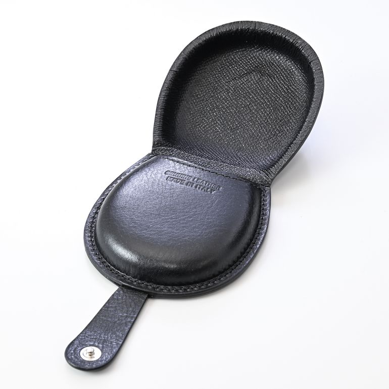 イルビゾンテ IL BISONTE コインケース 小銭入れ 馬蹄形 バケッタレザー ネロ ブラック SCP013PV0005BK170N(C0543P 153N) 箔押し名入れ可有料【スペシャルラッピング660円(別売り)】