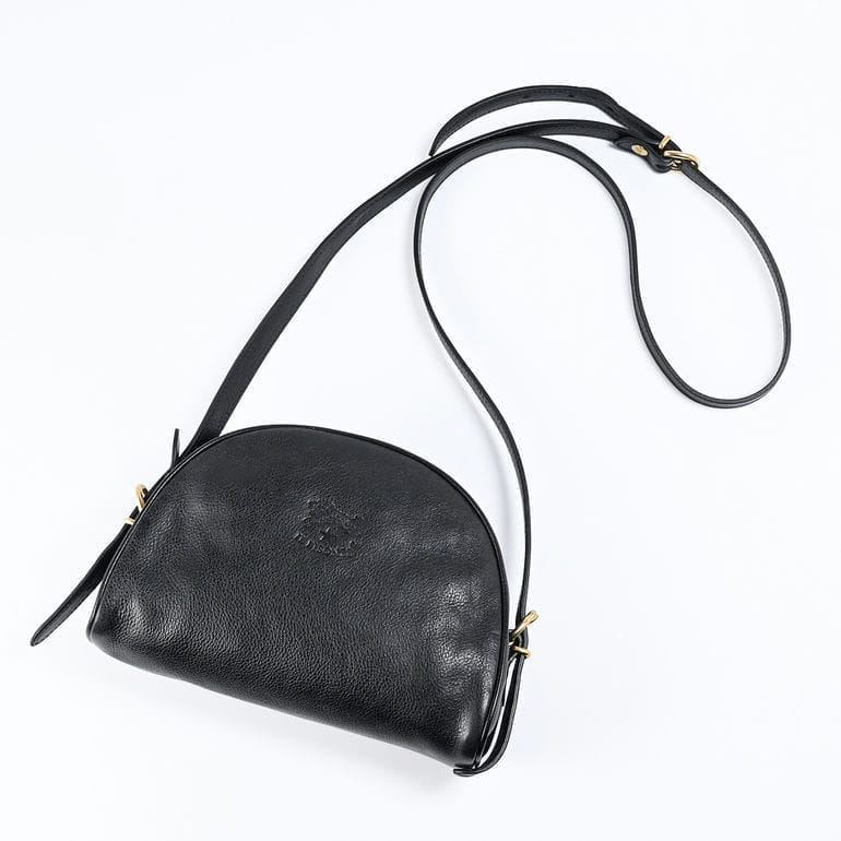 中古・古着通販】IL BISONTE (イル ビゾンテ) ハーフムーン レザー