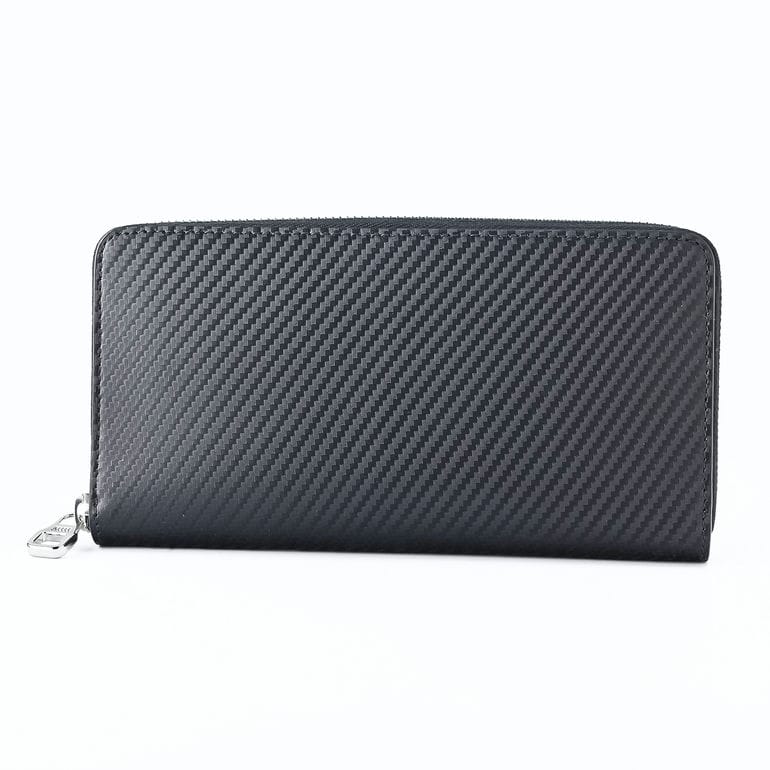 ダンヒル dunhill 長財布 ラウンドファスナー 小銭入れ付 シャーシ レザー メンズ ブラック DU24F2108WL001 ウォレット 英国 <br>【スペシャルラッピング660円(別売り)】