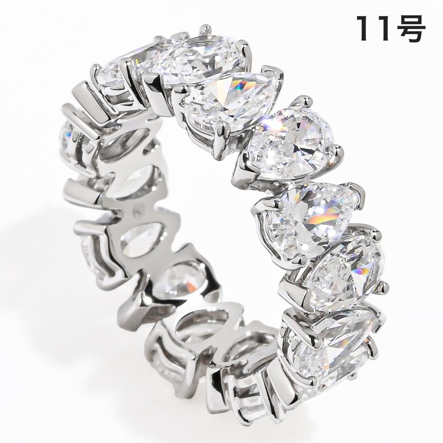 スワロフスキー SWAROVSKI リング 指輪 11号 ペアカット Matrix Vittore マトリックス クリア シルバー 5689470 ジュエリー<br>【スペシャルラッピング660円(別売り)】