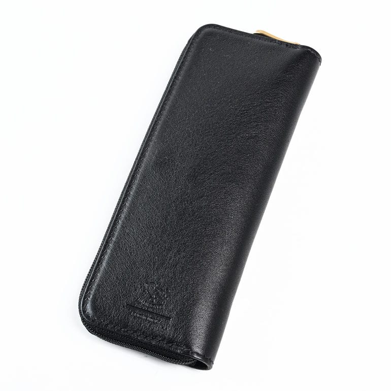 イルビゾンテ IL BISONTE ペンケース ペン入れ 筆箱 メンズ レディース バケッタレザー ブラック ODE049PV0005BK170【スペシャルラッピング660円(別売り)】