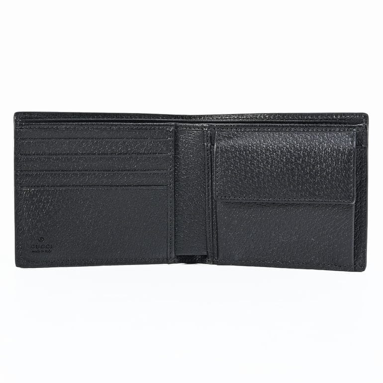 名入れ可有料】グッチ GUCCI 二つ折り財布 小銭入れ付き GG