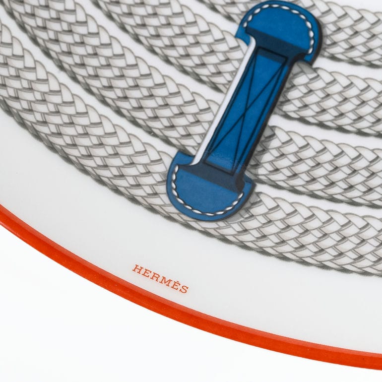 極美品 HERMES エルメス シルエット デザートプレート 20cm 箱付 極美品 HERMES エルメス シルエット デザートプレート 20cm 箱付