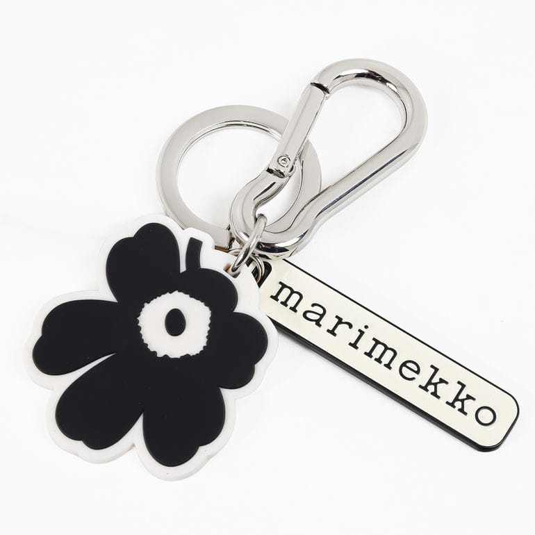 マリメッコ marimekko キーリング キーホルダー キーチェーン アロッカス ウニッコ Kioski ブラック 95326 095326 910 北欧雑貨 北欧デザイン ネコポス限定【スペシャルラッピング660円(別売り)】