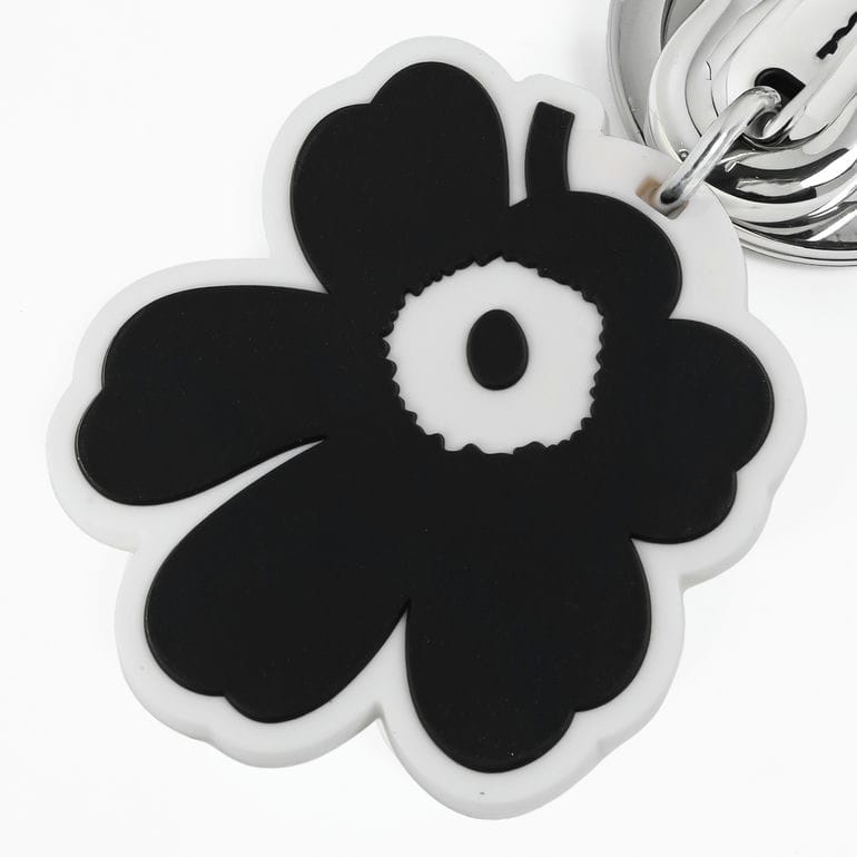 マリメッコ marimekko キーリング キーホルダー キーチェーン アロッカス ウニッコ Kioski ブラック 95326 095326 910 北欧雑貨 北欧デザイン ネコポス限定【スペシャルラッピング660円(別売り)】