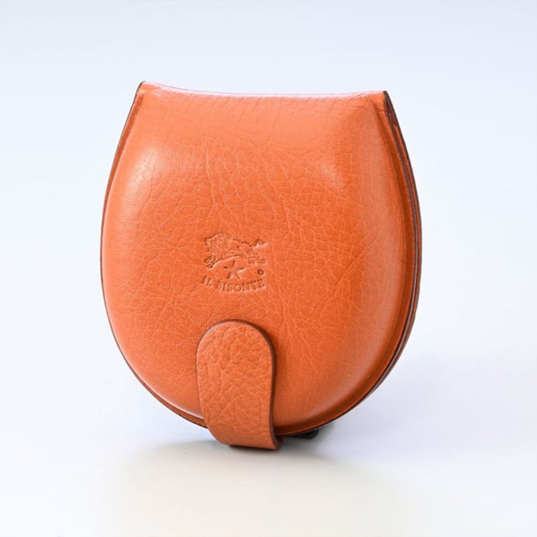 イルビゾンテ IL BISONTE コインケース 小銭入れ 馬蹄形 バケッタレザー ブラウン ヤキヌメ SCP013PV0005CA129N(C0543P 145N) 箔押し名入れ可有料【スペシャルラッピング660円(別売り)】