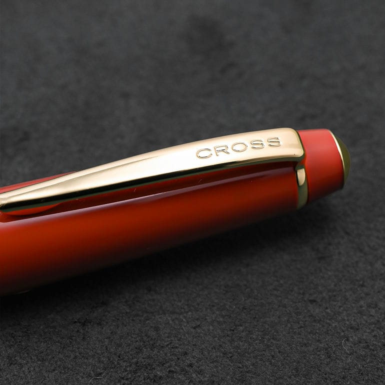 【名入れ無料】【純正包装無料】 クロス CROSS ボールペン BAILEY LIGHT ベイリーライト オレンジ×ゴールド 0.7mm メンズ レディース NAT0742-13 筆記具 高級 名入れギフト ボールペン 文房具【スペシャルラッピング660円(別売り)】