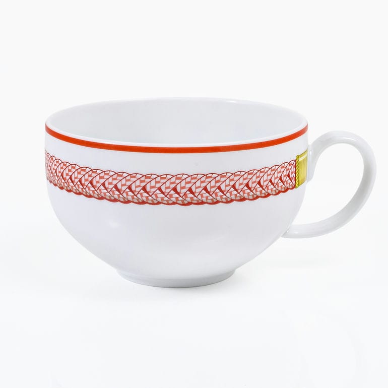 【名入れ可有料】エルメス HERMES ティーカップ&ソーサー 200ml ペア トレサージュ エケストル Tressages questres 馬具 飾り紐 57016P2 057016P2 洋食器 高級<br>【スペシャルラッピング660円(別売り)】