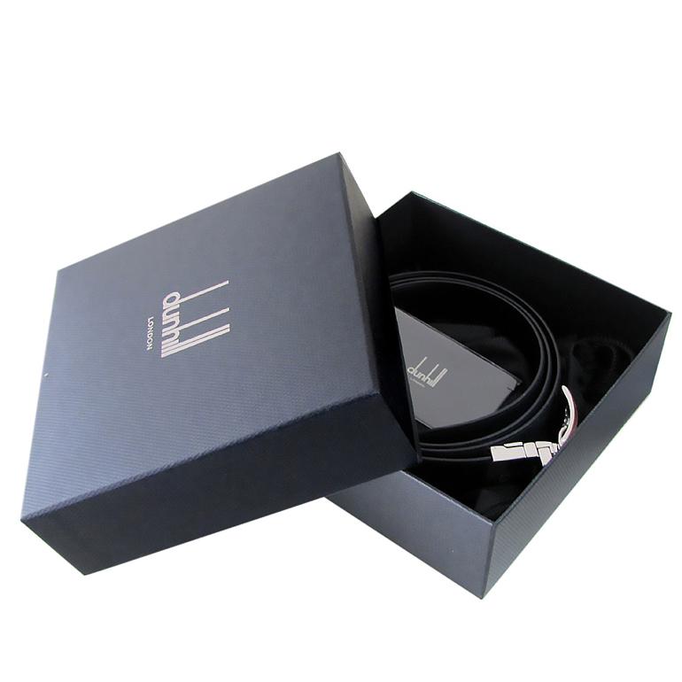 ダンヒル dunhill ベルト 幅3cm メンズ 回転式バックル リバーシブル クラシックサフィアーノ ネイビー ブラック HPW215N42 名入れ可有料<br>【スペシャルラッピング660円(別売り)】