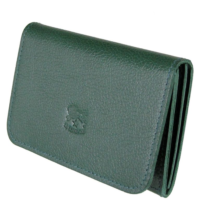 イルビゾンテ IL BISONTE カードケース 名刺入れ メンズ レディース バケッタレザー VERDE ベルデ C0470 P 293【スペシャルラッピング660円(別売り)】