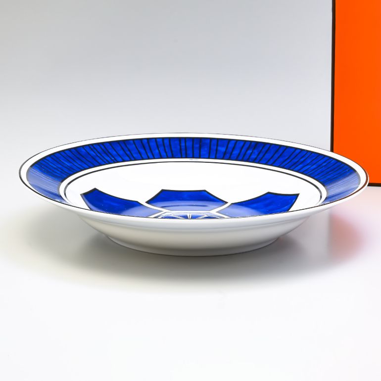 エルメス HERMES ブルーダイユール ディープラウンド プラッター 大皿