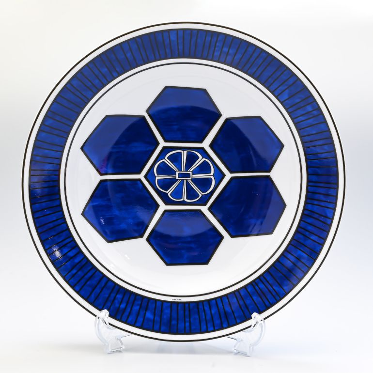 エルメス HERMES ブルーダイユール ディープラウンド プラッター 大皿