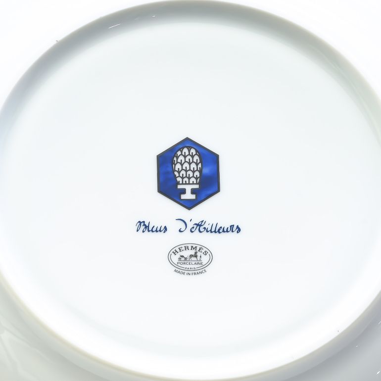 エルメス HERMES ブルーダイユール ディープラウンド プラッター 大皿
