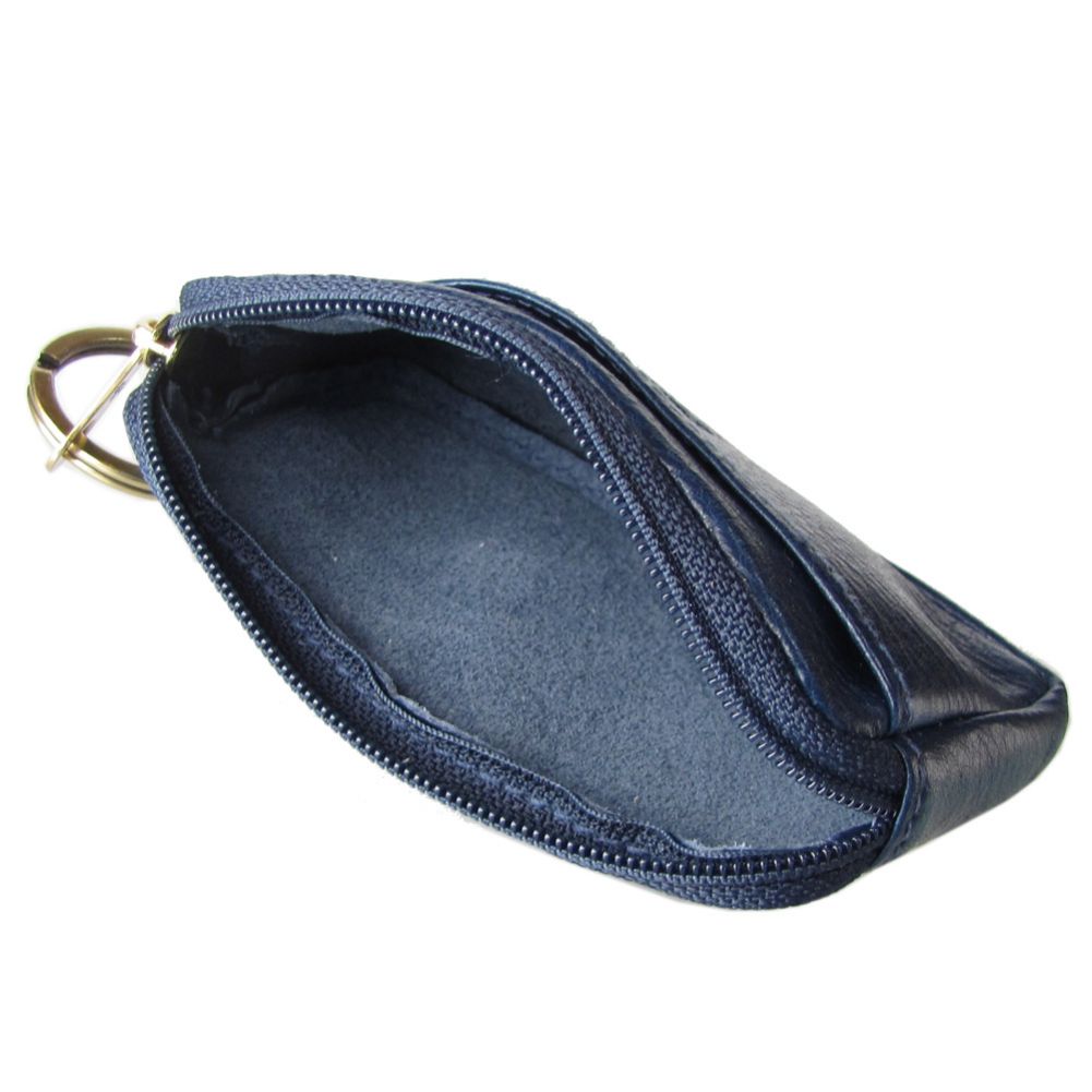 イルビゾンテ IL BISONTE コインケース メンズ レディース バケッタレザー ファスナー 小銭入れ ネイビー C0747 EP 866【スペシャルラッピング660円(別売り)】