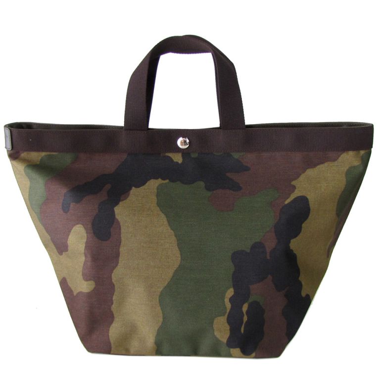 エルベシャプリエ トートバッグ レディース A4 舟形 L コーデュラナイロン カモフラージュ 迷彩 725W 49