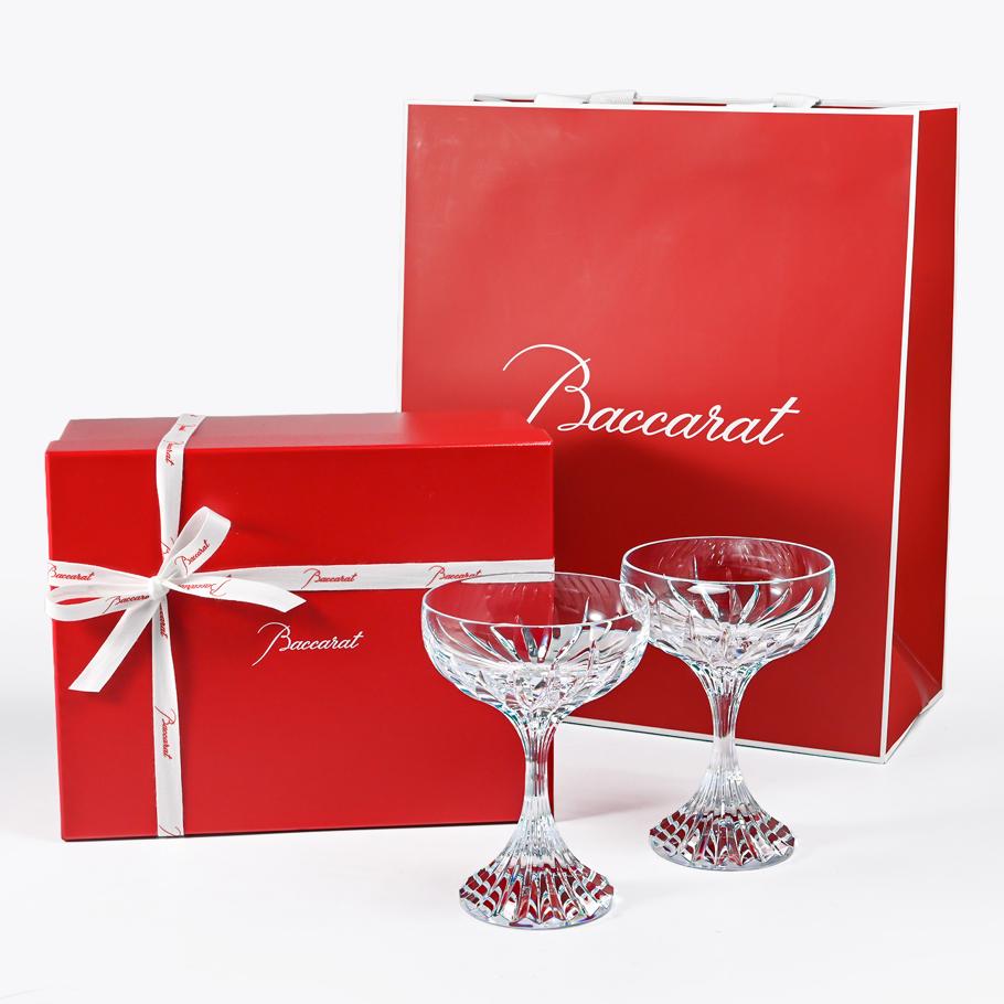 【名入れ可有料】バカラ Baccarat ギフトセット グラス ペア マッセナ シャンパンクープ シャンパングラス 2811796 洋食器 高級<br>【スペシャルラッピング1100円(別売り)】 【熨斗対応】