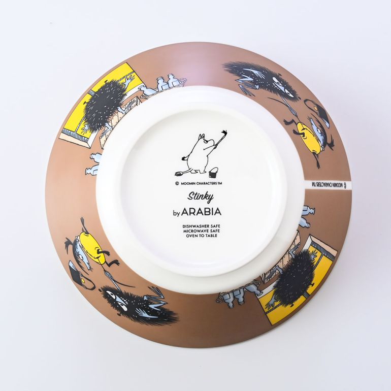 アラビア ARABIA ボウル 絵皿 15cm ムーミンコレクション スティンキー ブラウン 1062214 北欧食器 洋食器 名入れ可有料【スペシャルラッピング660円(別売り)】
