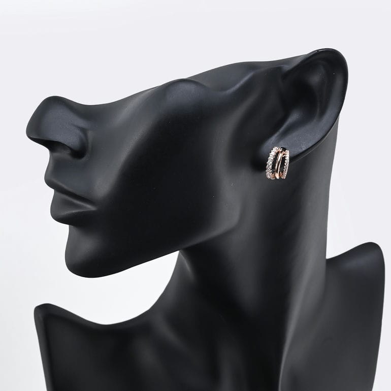 スワロフスキー SWAROVSKI ピアス Hyperbola フープピアス クリア