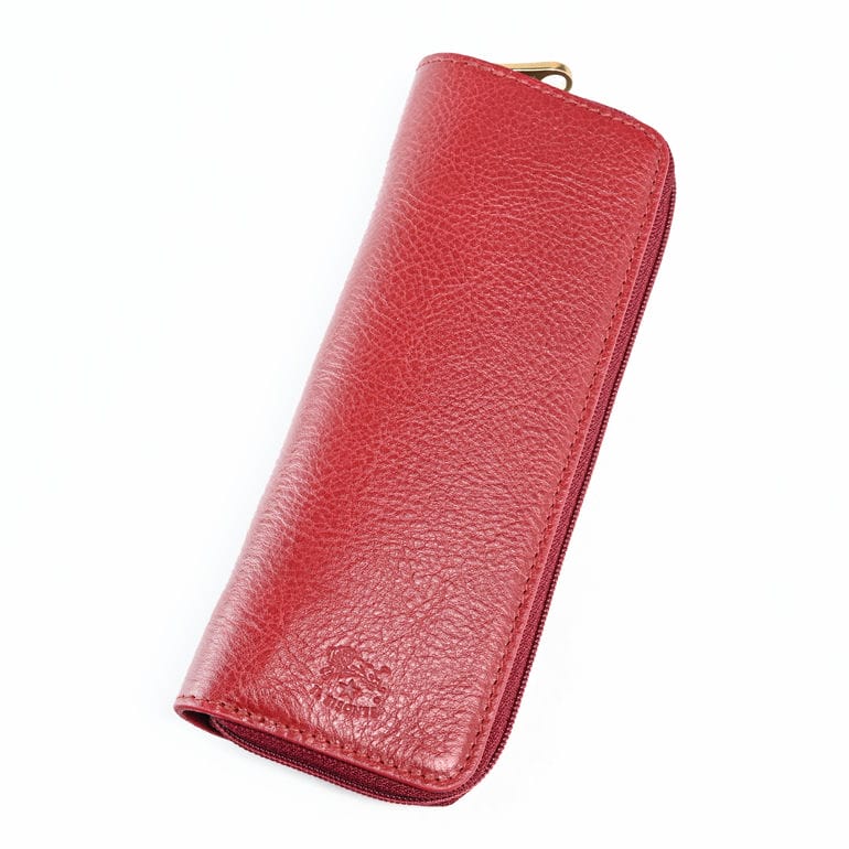 イルビゾンテ IL BISONTE ペンケース ペン入れ 筆箱 メンズ レディース バケッタレザー レッド ODE049PV0005RE167【スペシャルラッピング660円(別売り)】