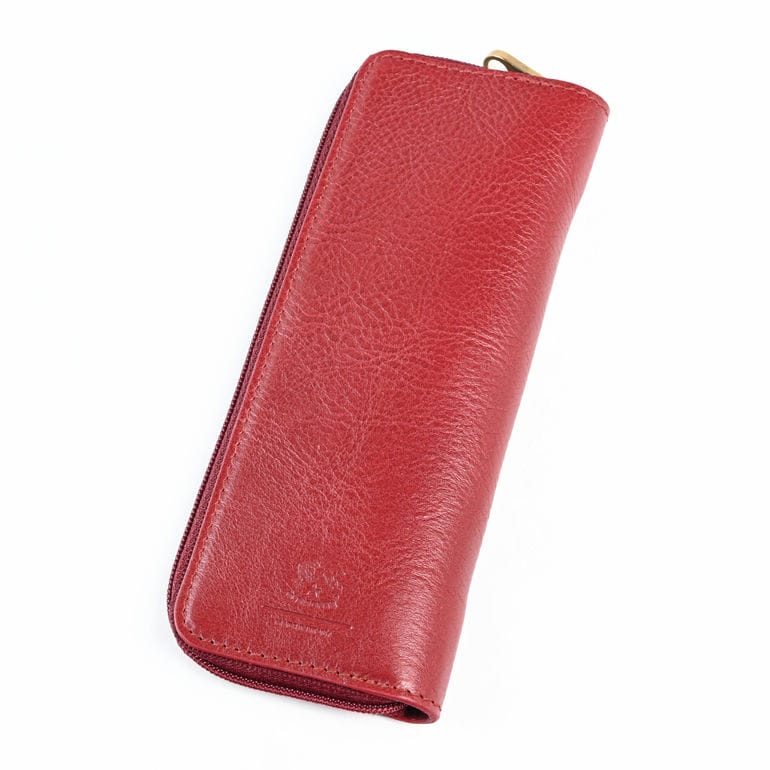 イルビゾンテ IL BISONTE ペンケース ペン入れ 筆箱 メンズ レディース バケッタレザー レッド ODE049PV0005RE167【スペシャルラッピング660円(別売り)】