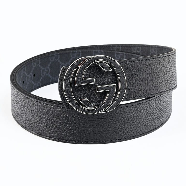 グッチ GUCCI ベルト 全3サイズ インターロッキング Gバックル リバーシブル メンズ ブラック 812273 AAEB4 1000 【スペシャルラッピング660円(別売り)】
