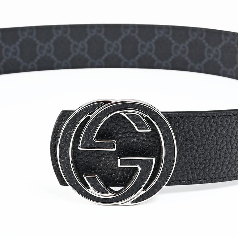 グッチ GUCCI ベルト 全3サイズ インターロッキング Gバックル リバーシブル メンズ ブラック 812273 AAEB4 1000 【スペシャルラッピング660円(別売り)】
