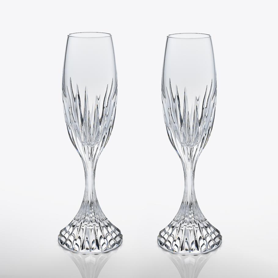 【名入れ可有料】バカラ Baccarat ギフトセット グラス ペア マッセナ シャンパンフルート 21.7cm 160cc シャンパングラス 2客セット 2811797 (1344109) 【熨斗対応】 洋食器 <br>【スペシャルラッピング1100円(別売り)】
