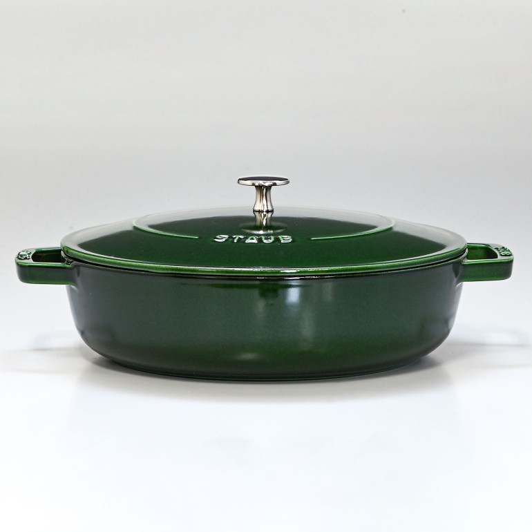 ストウブ staub ブレイザー ソテーパン 28cm 鋳物 ホーロー 鍋 なべ 調理器具 キッチン用品 バジルグリーン 3.7L 12612885 (40511-478-0) 名入れ可有料 洋食器 【スペシャルラッピング大B対応(別売り)】