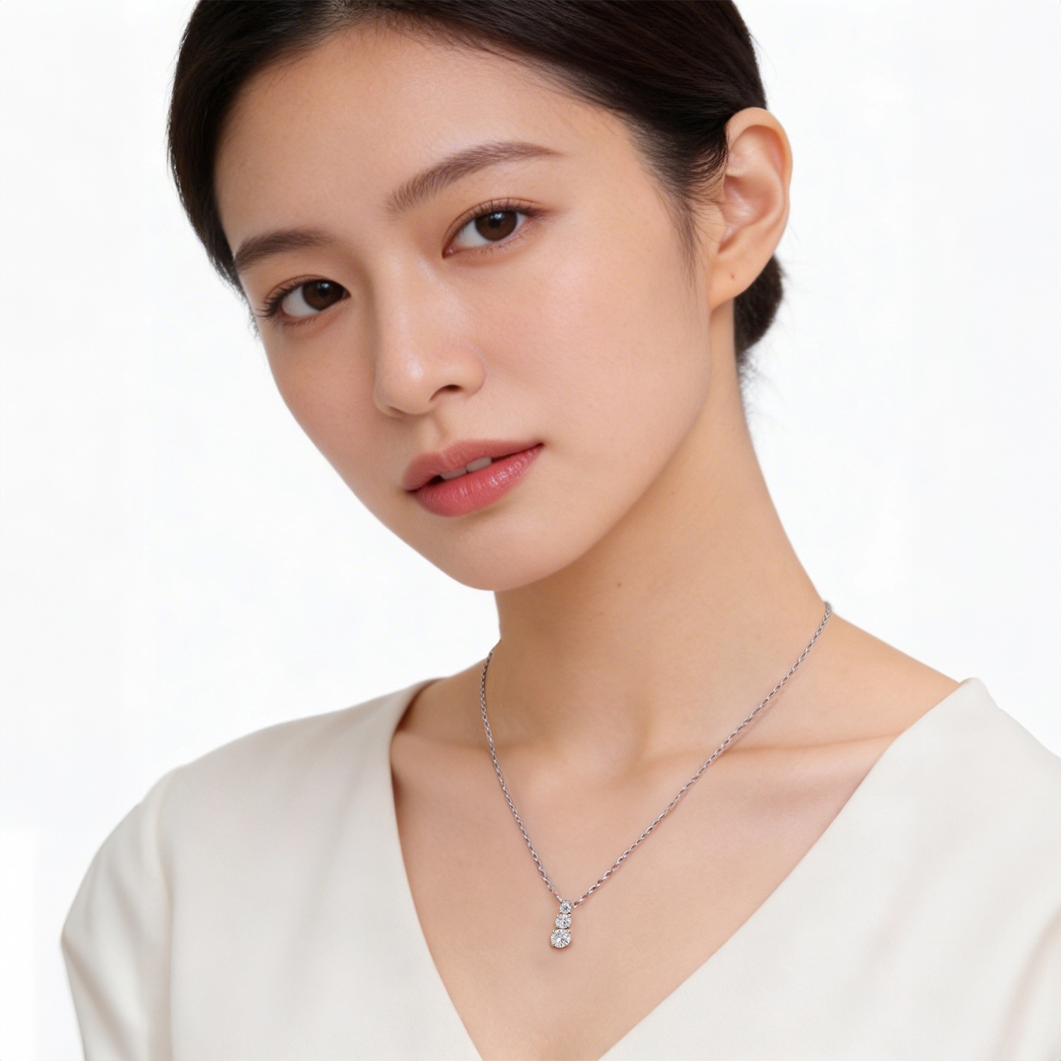 スワロフスキー ネックレス レディース ATTRACT TRILOGY ROUND