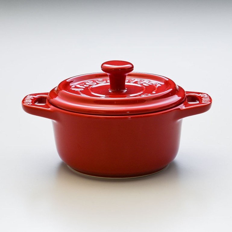 ストウブ staub 鍋 セラミック 10cm ミニココット ラウンド チェリー